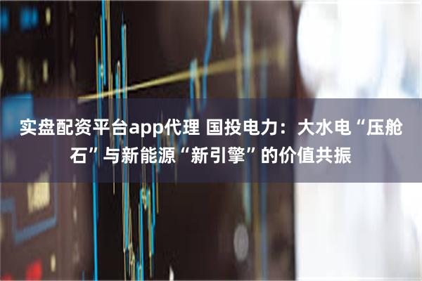 实盘配资平台app代理 国投电力：大水电“压舱石”与新能源“新引擎”的价值共振