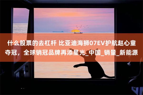什么股票的去杠杆 比亚迪海狮07EV护航赵心童夺冠，全球销冠品牌再添星光_中国_销量_新能源