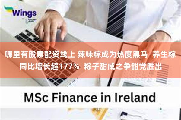 哪里有股票配资线上 辣味粽成为热度黑马  养生粽同比增长超177%  粽子甜咸之争甜党胜出