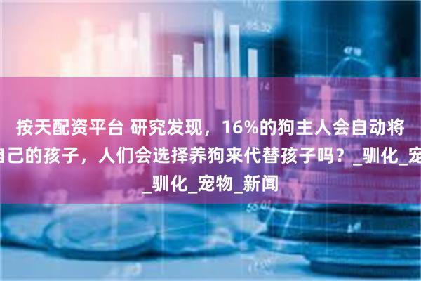 按天配资平台 研究发现，16%的狗主人会自动将狗视为自己的孩子，人们会选择养狗来代替孩子吗？_驯化_宠物_新闻