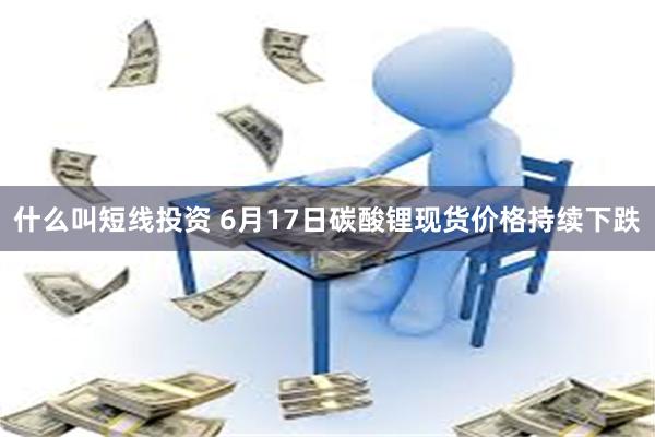 什么叫短线投资 6月17日碳酸锂现货价格持续下跌