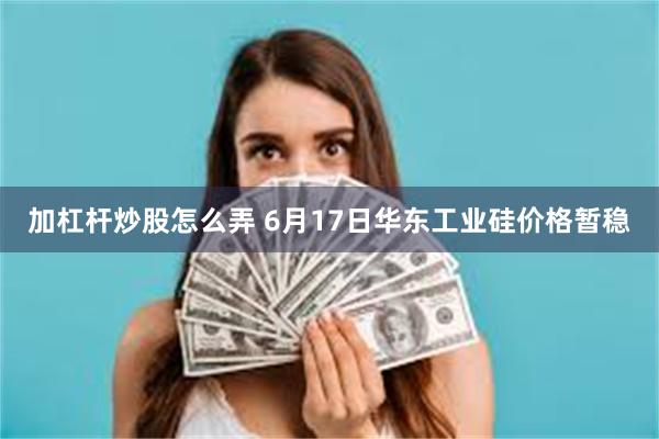 加杠杆炒股怎么弄 6月17日华东工业硅价格暂稳